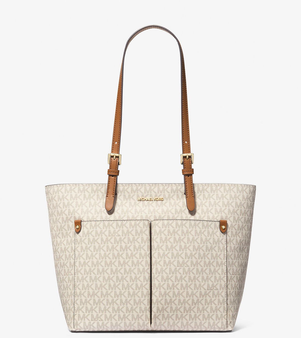 Jet Set Medium Logo Pocket Tote Bag