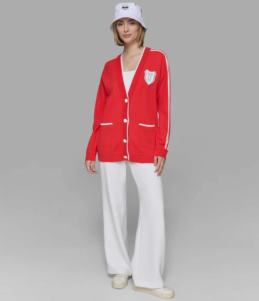 KARL LAGERFELD Varsity Cardigan