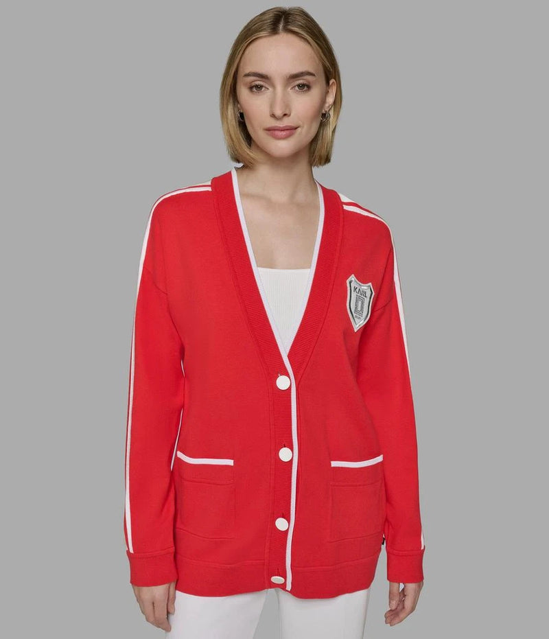 KARL LAGERFELD Varsity Cardigan