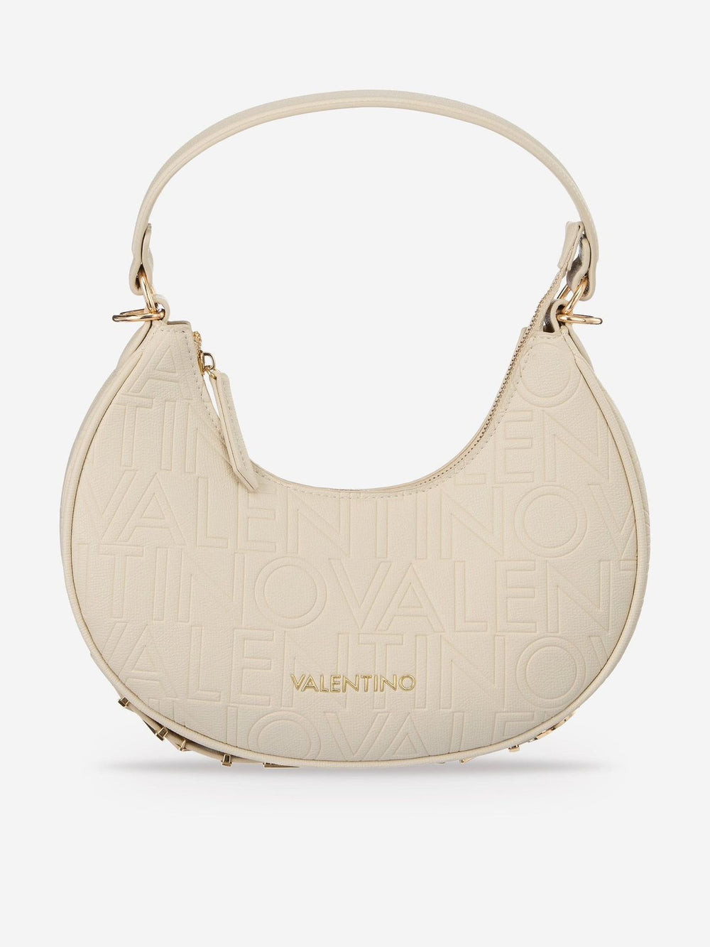 VALENTINO Shelby Hobo Bag in Beig & Gold