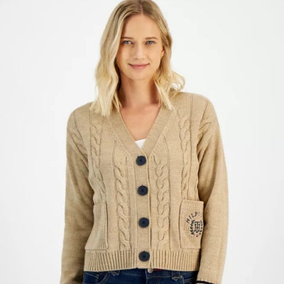Tommy Hilfiger Cable-Knit Cardigan with Pockets