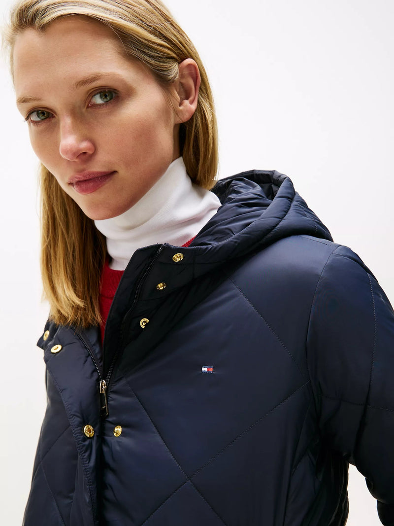 Tommy Hilfiger Lightweight Hooded Padded Quilted Jacket