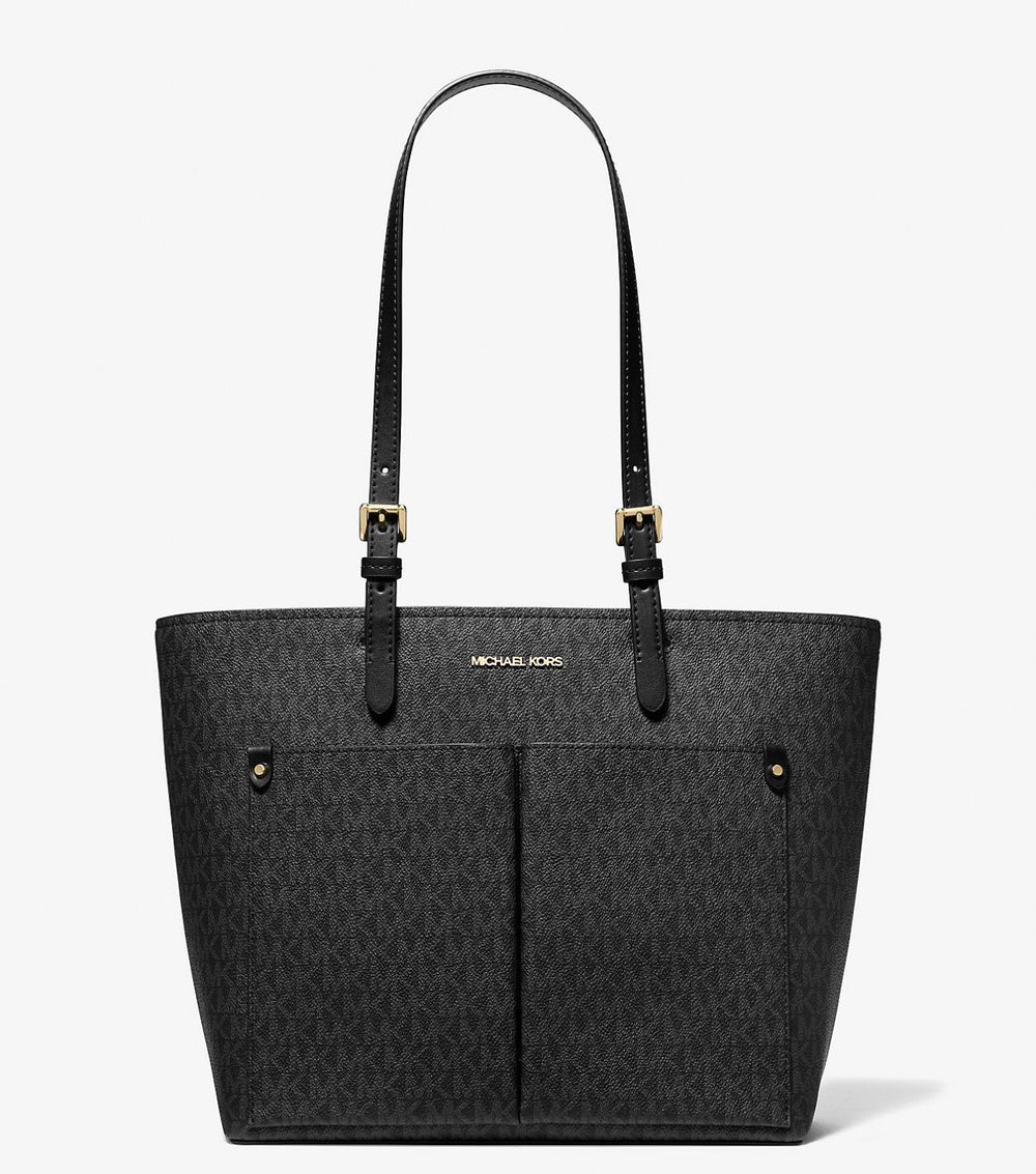 Jet Set Medium Logo Pocket Tote Bag