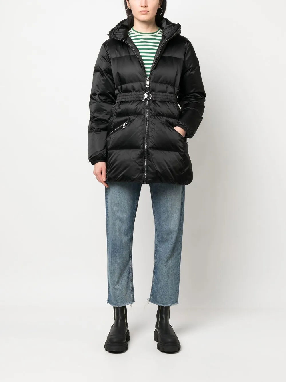 Tommy Hilfiger  zip-up hooded puffer jacket