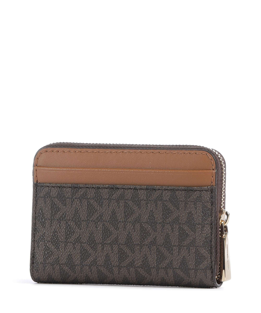 MICHAEL Michael Kors Jet Set Small Signature Logo Zip-Around Card Case