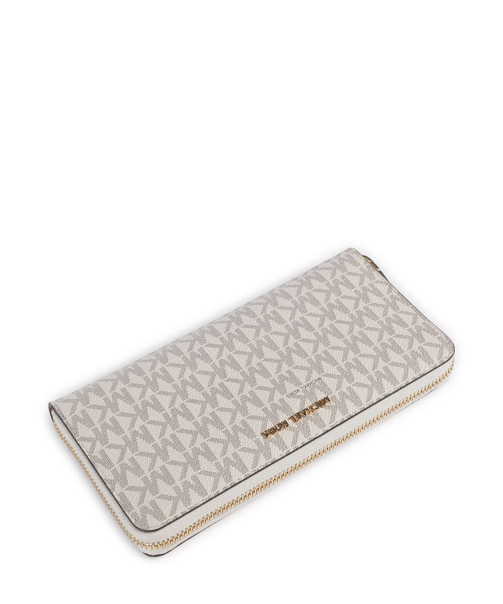 MICHAEL KORS Jet Set Vanilla Large TZ Continental Wallet NWT