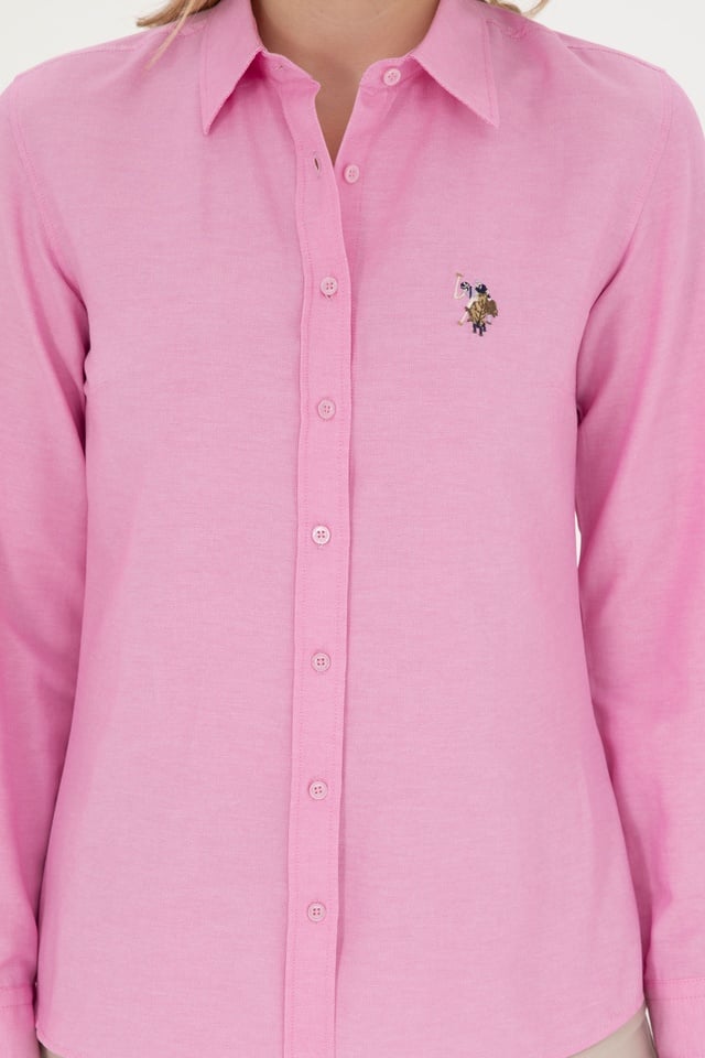 CLASSIC FIT COTTON OXFORD SHIRT - Button-down blouse - wicket yellow