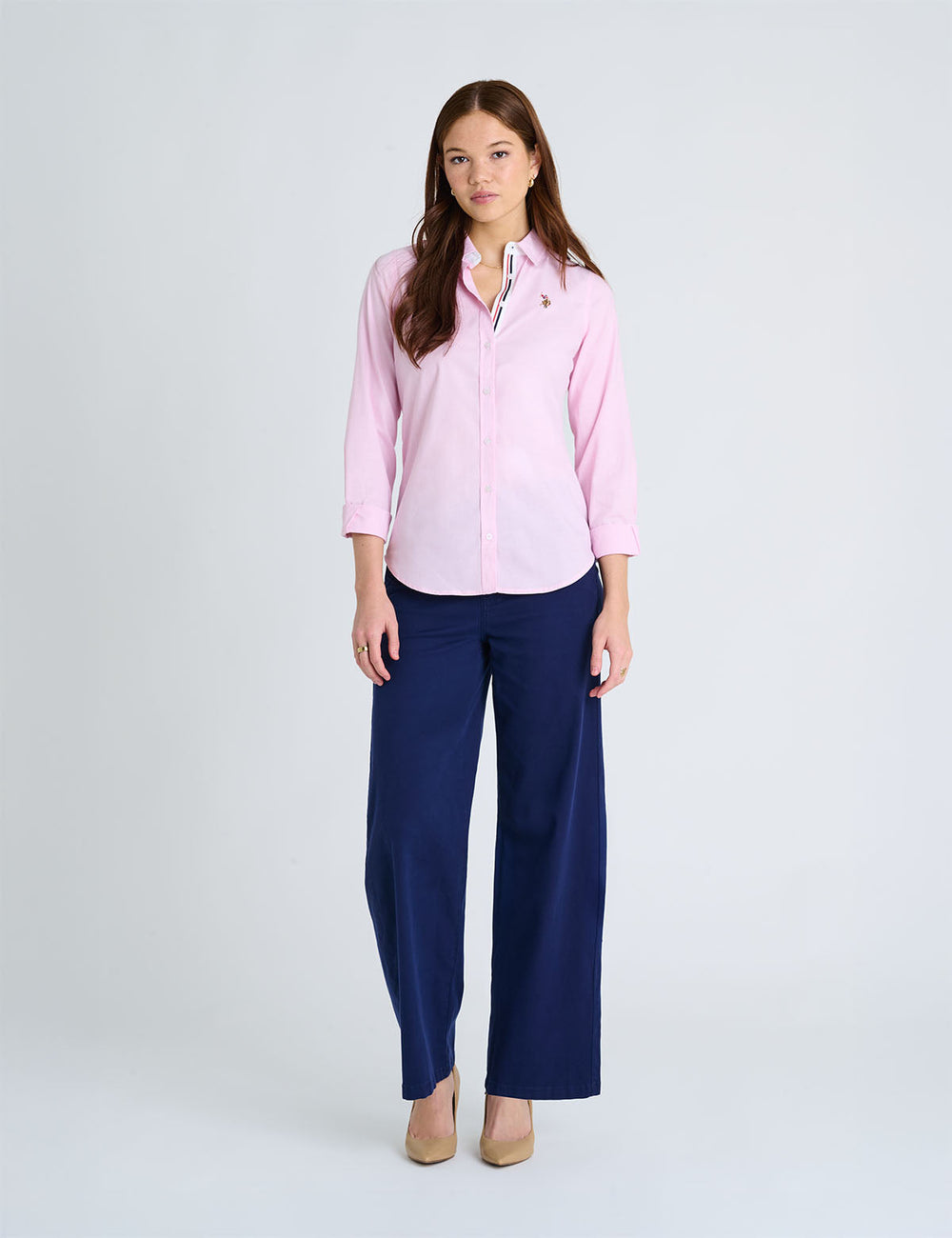 LONG SLEEVE SOLID STRETCH OXFORD SHIRT