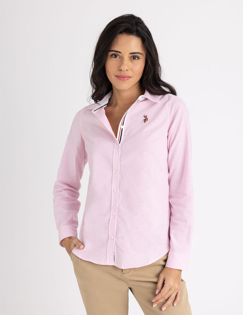 LONG SLEEVE SOLID STRETCH OXFORD SHIRT