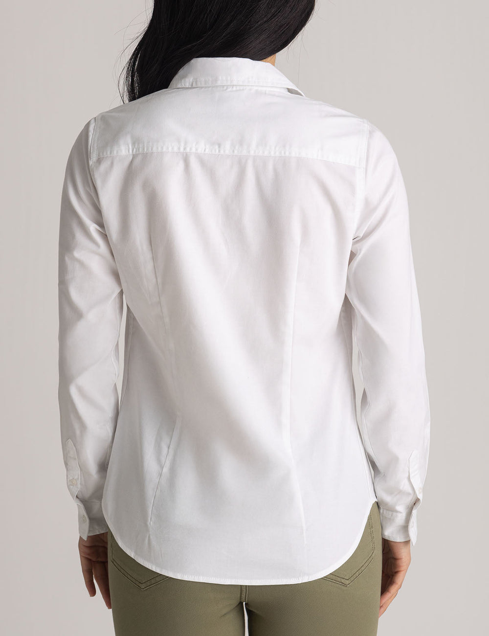LONG SLEEVE SOLID STRETCH OXFORD SHIRT