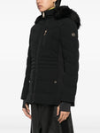 Michael Kors Puffer Coat Chest Zipper & Faux Fur Hood