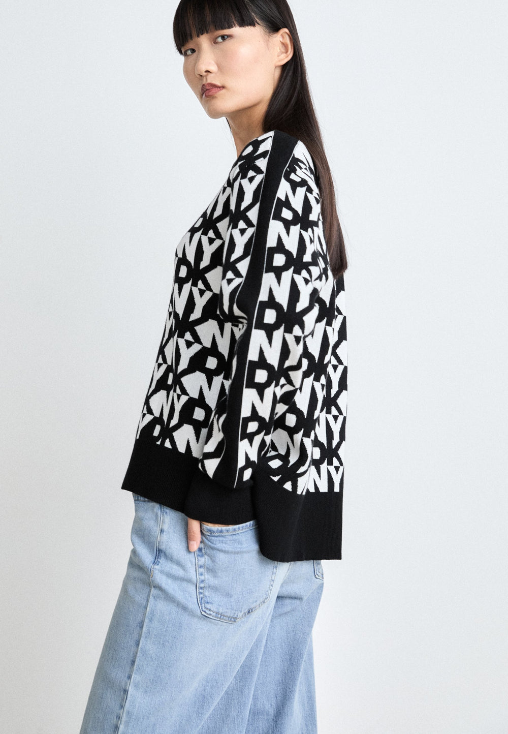 DKNY REPEAT STACK LOGO - Jumper