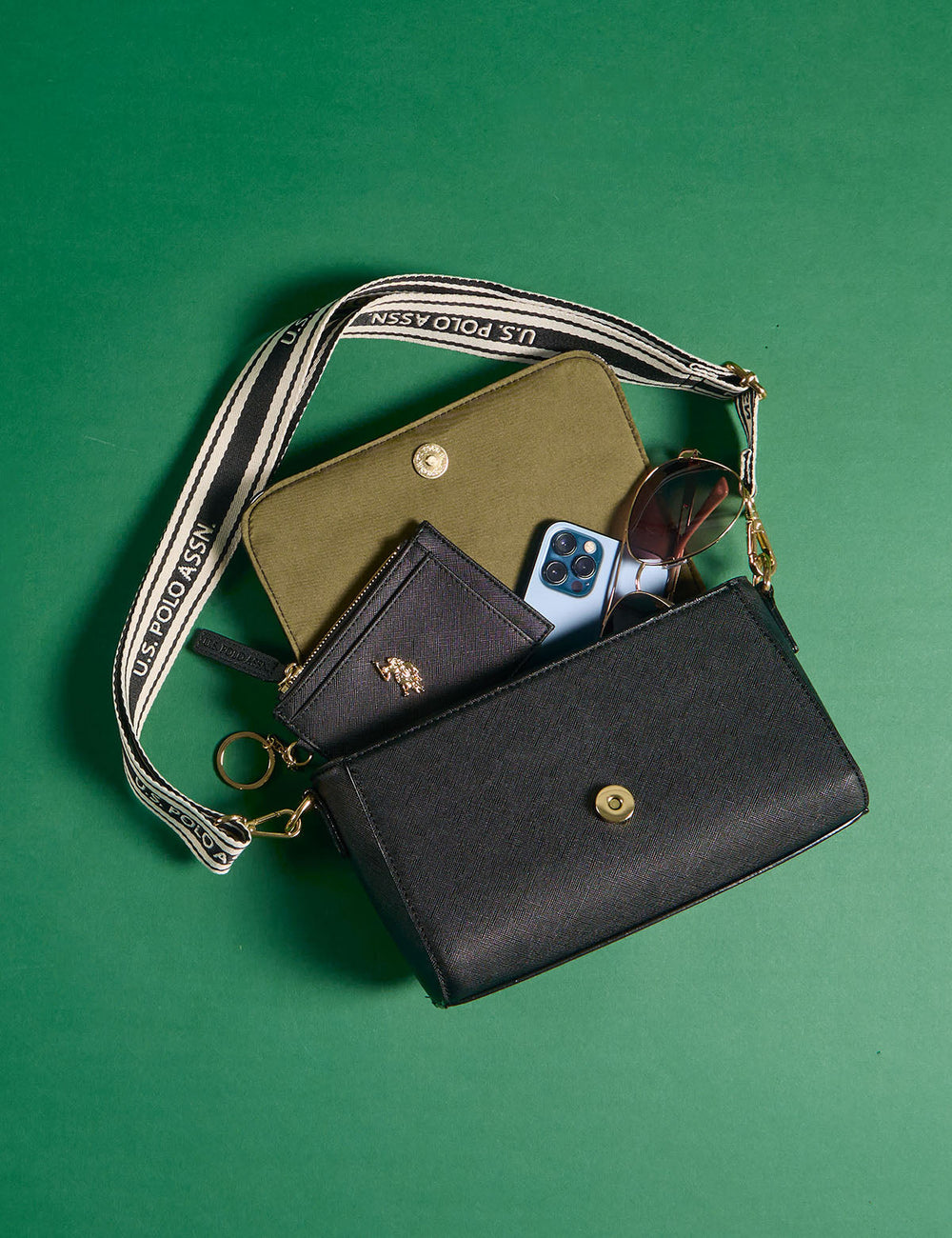 ENAMEL CROSSBODY BAG