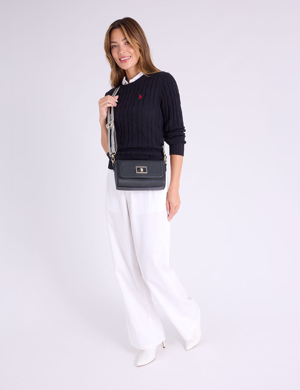 ENAMEL CROSSBODY BAG