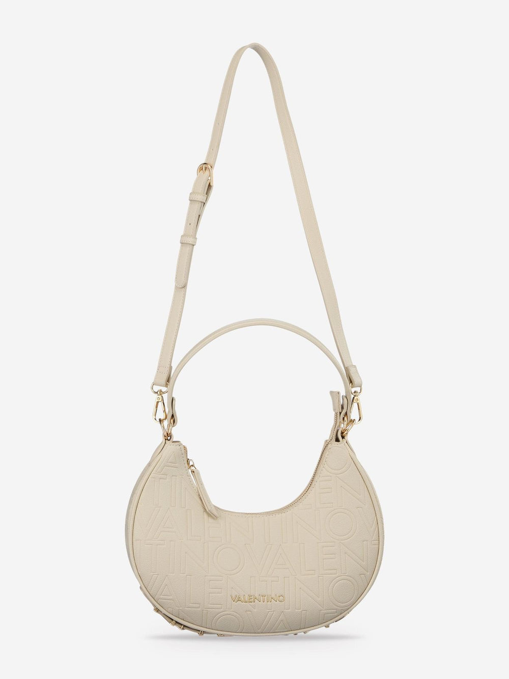 VALENTINO Shelby Hobo Bag in Beig & Gold