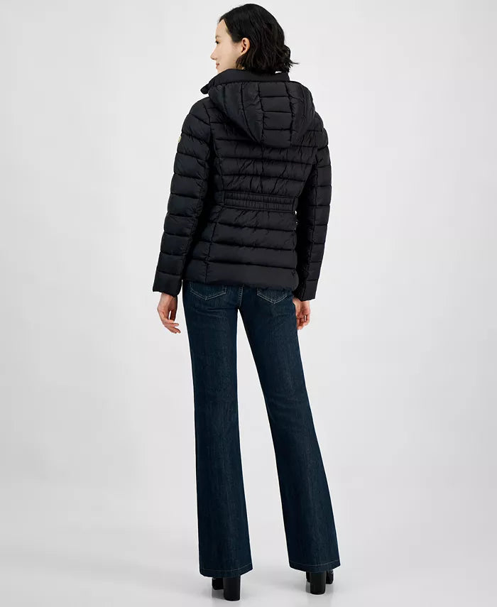 Michael Kors Women's Hooded Zip Packable Puffer Coat
