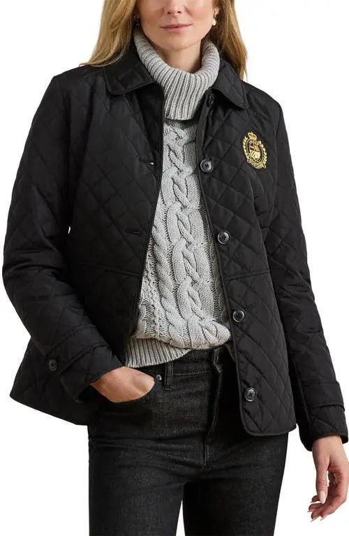 Ralph Lauren Logo Crest Quilted Jacket