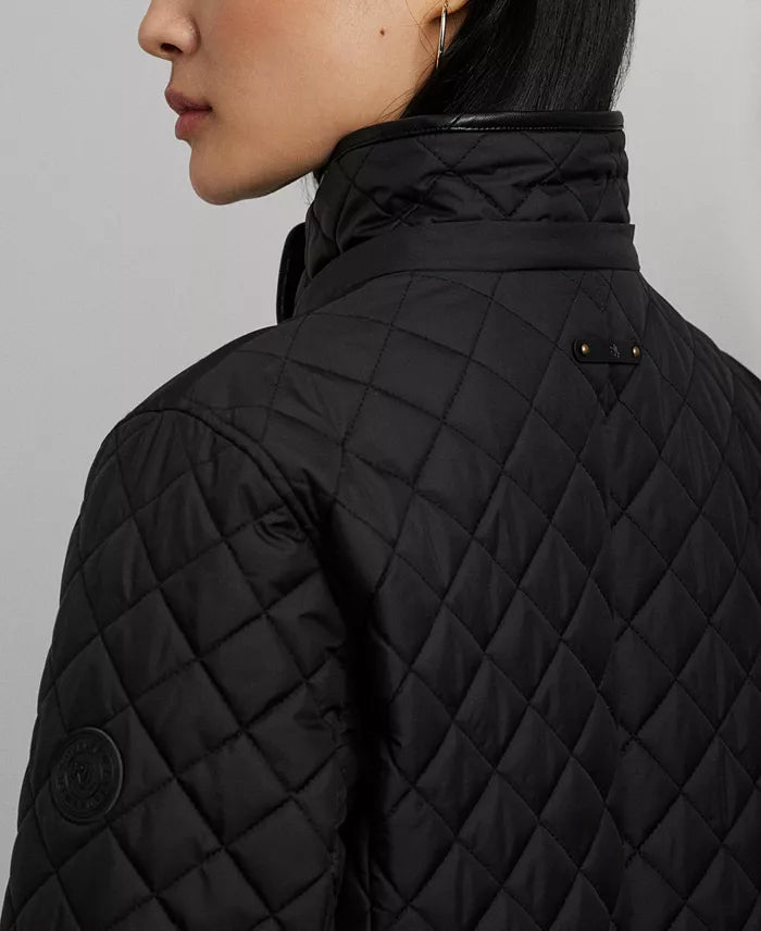 Lauren Ralph Women's Hooded Anorak Quilted Coat