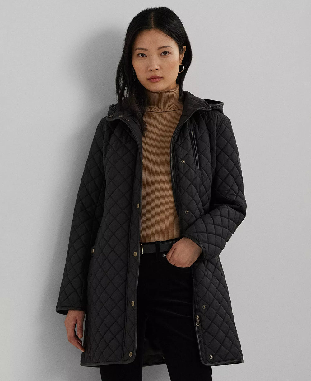 Ralph Lauren Women's Hooded Quilted Coat