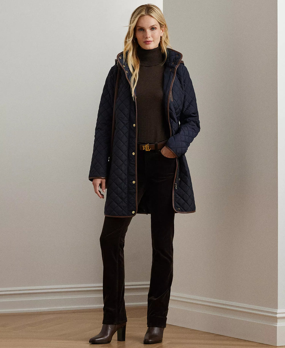 Ralph Lauren Women's Hooded Quilted Coat