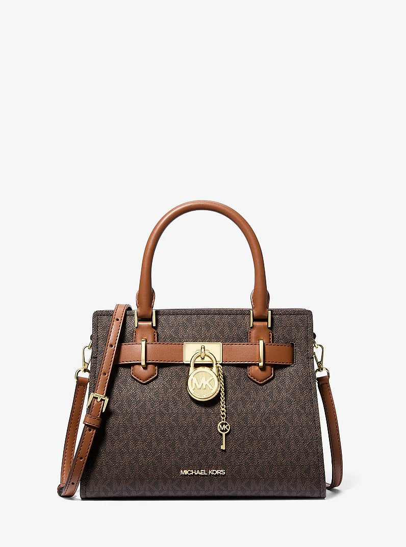 Michael Kors Outlet Landon Small Leather Satchel