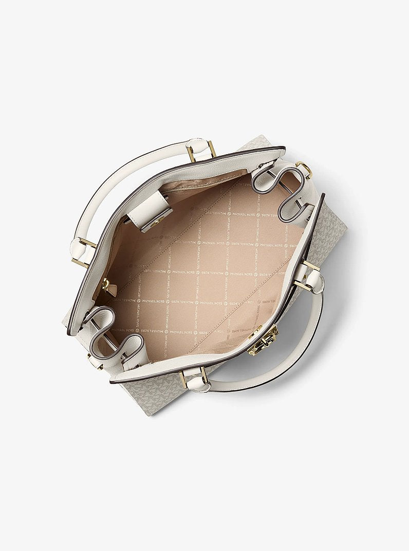 Landon Medium Logo Satchel