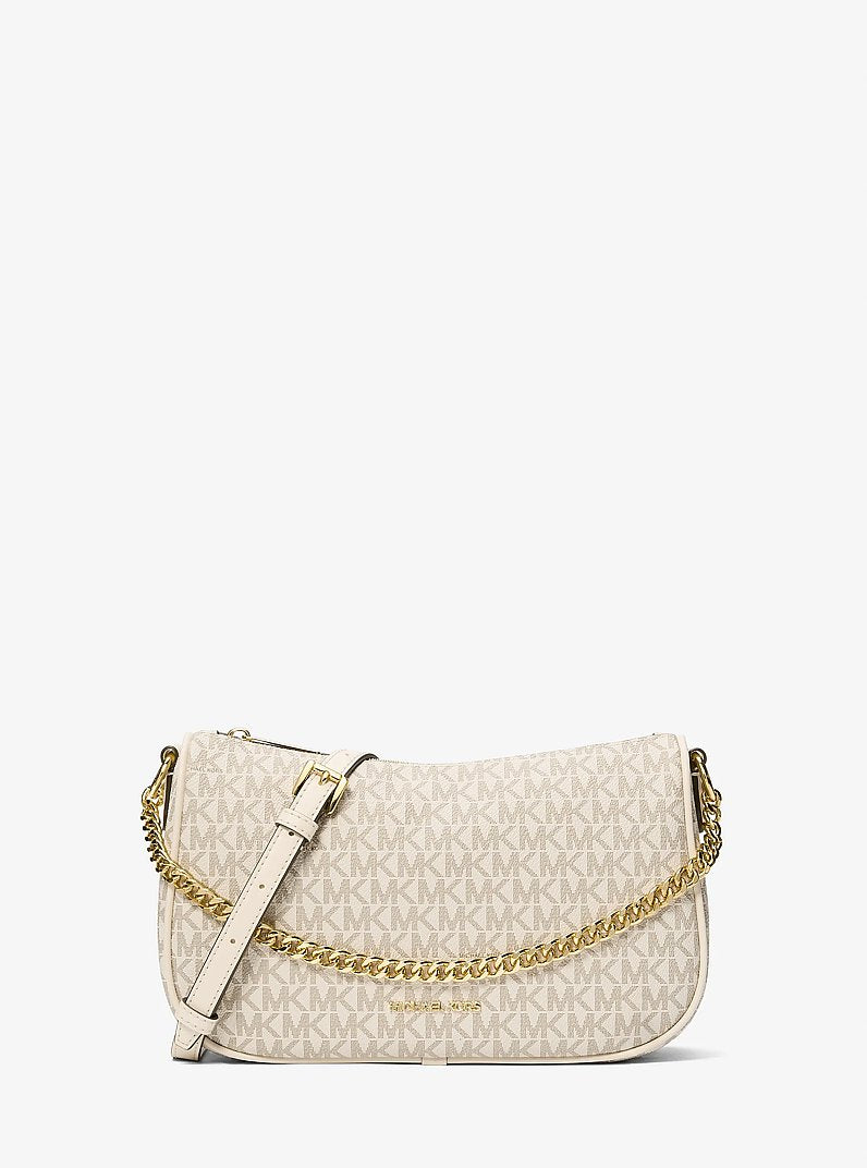 Carmela Medium Signature Logo Convertible Crossbody Bag