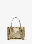 Jet Set Extra-Small Metallic Logo Debossed Convertible Tote Bag