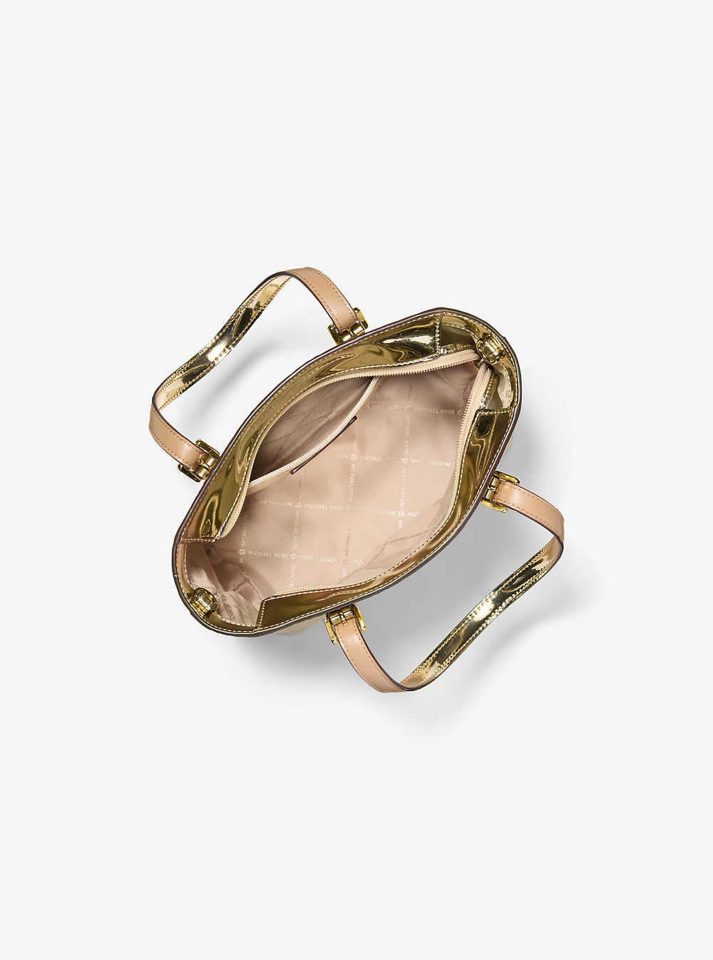 Jet Set Extra-Small Metallic Logo Debossed Convertible Tote Bag