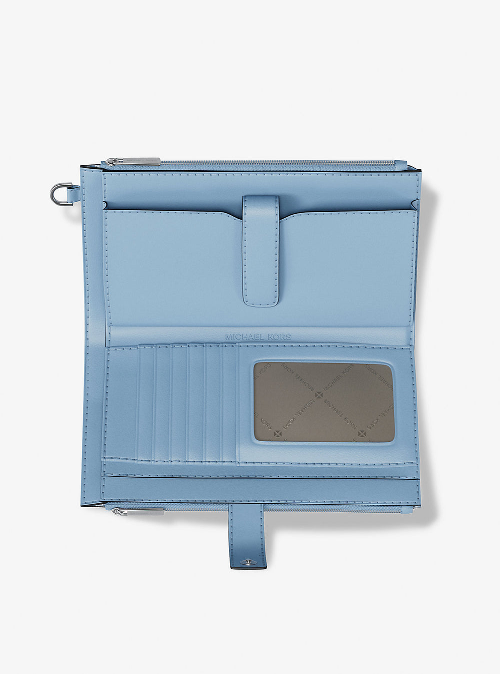 Jet Set Large Ombré Signature Logo Wristlet