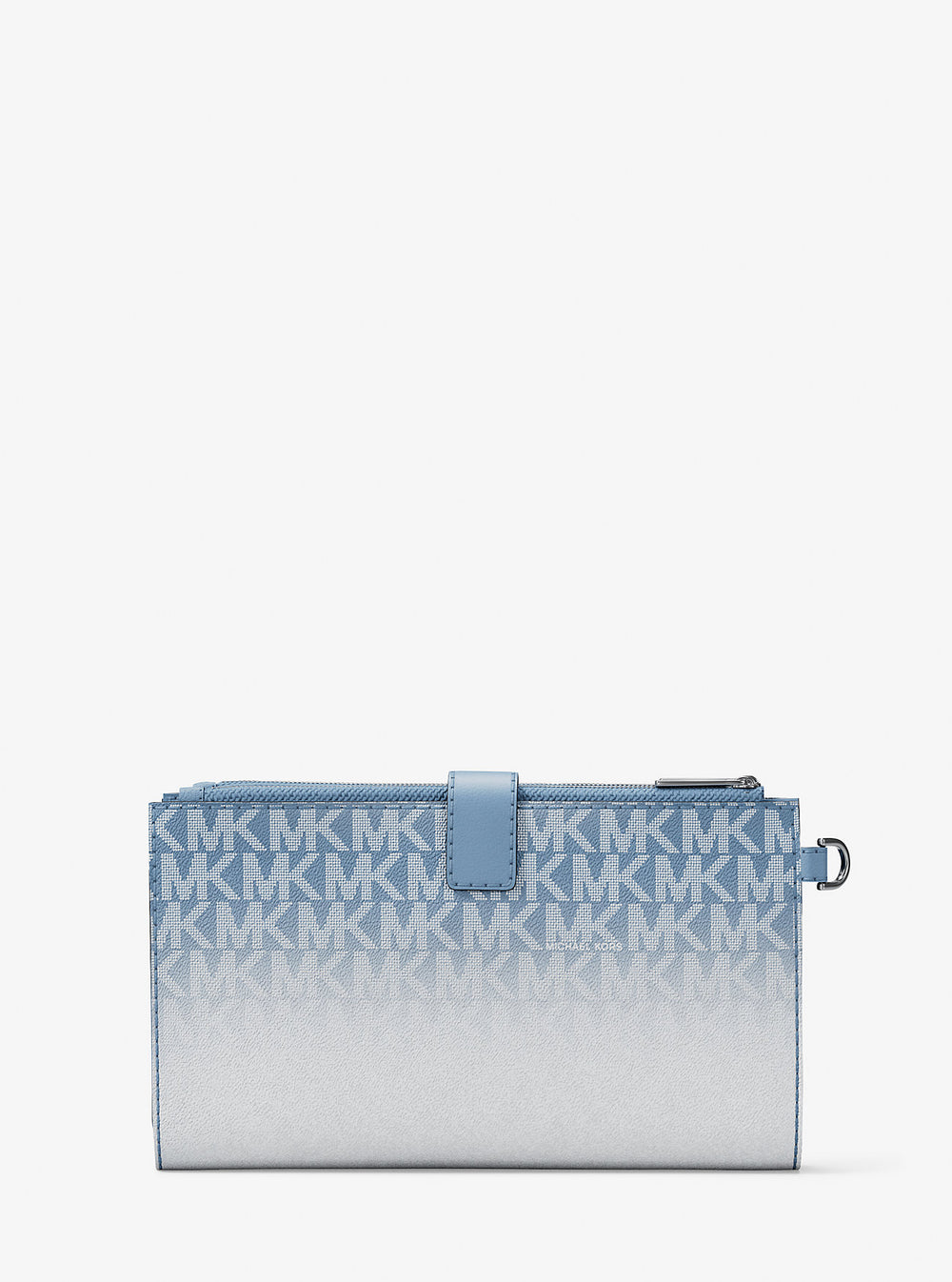 Jet Set Large Ombré Signature Logo Wristlet