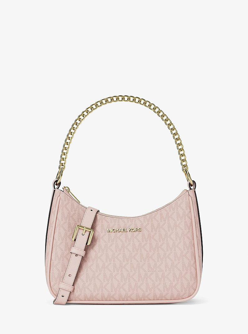 Jet Set Small Signature Logo Convertible Crossbody Bag