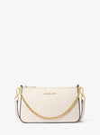 Jet Set Medium Saffiano Leather Crossbody Bag In CREAM
