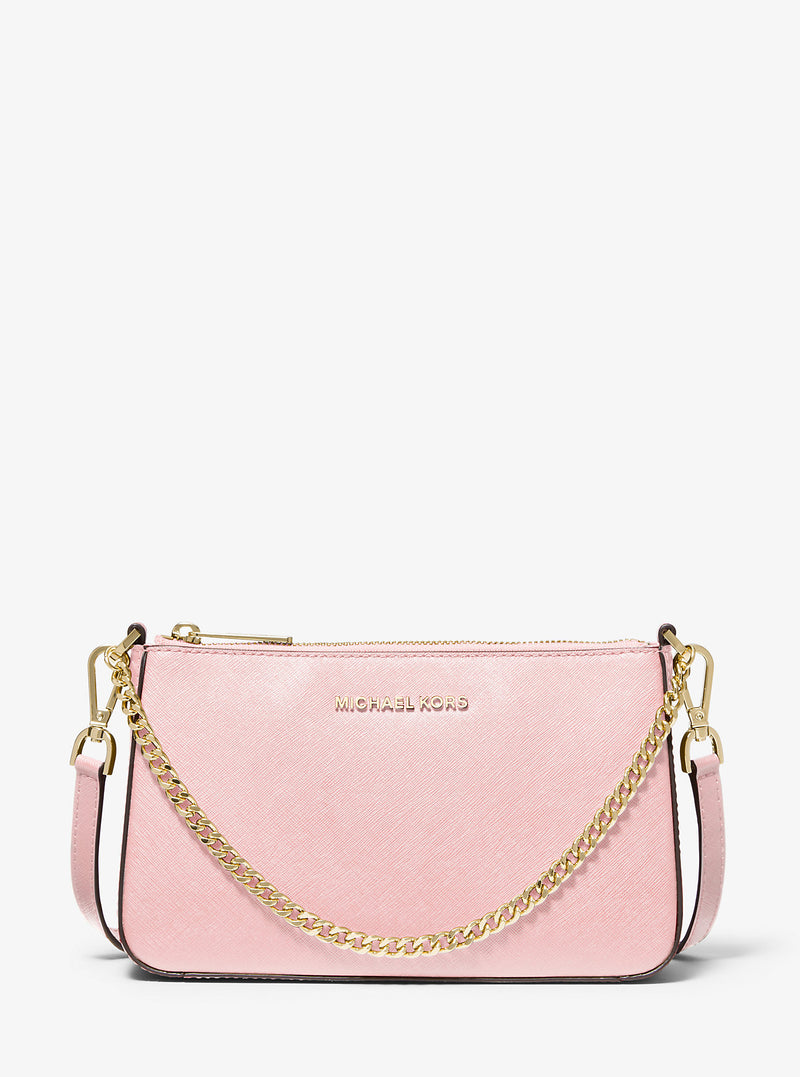 Jet Set Medium Saffiano Leather Crossbody Bag In Rose