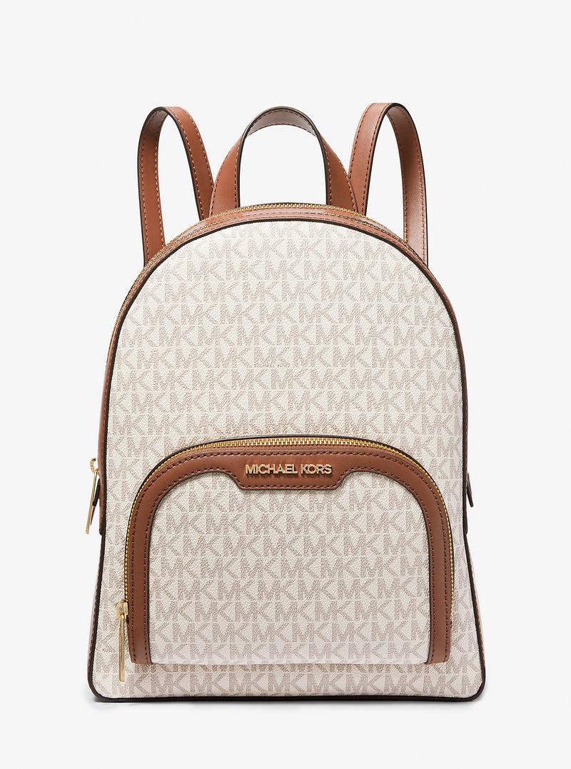 Michael Kors Jaycee Medium Logo Backpack VANILLA