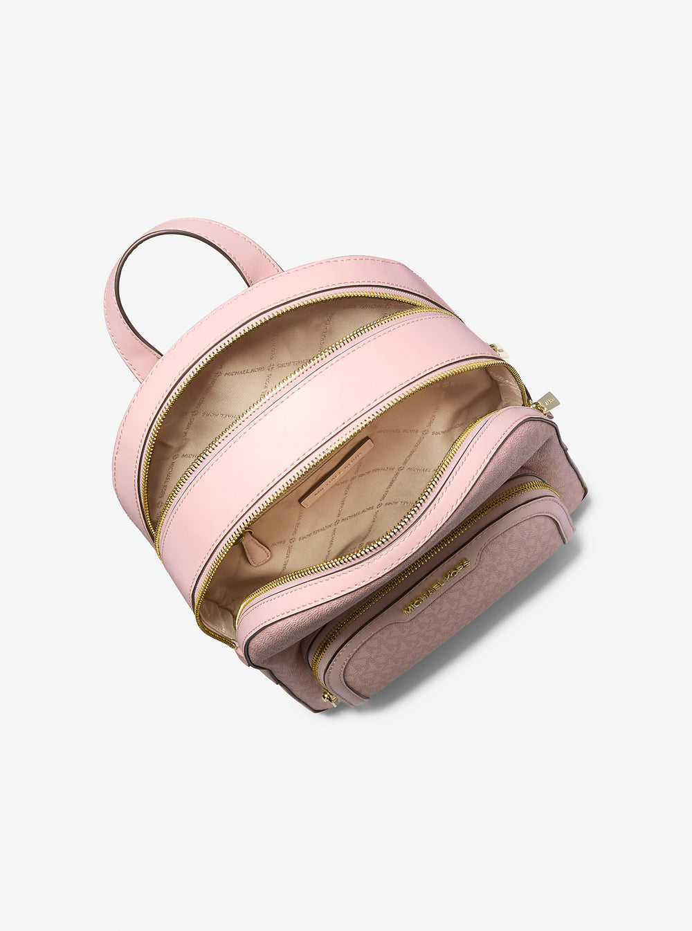 Michael Kors Jaycee Medium Logo Backpack POWDER BLUSH