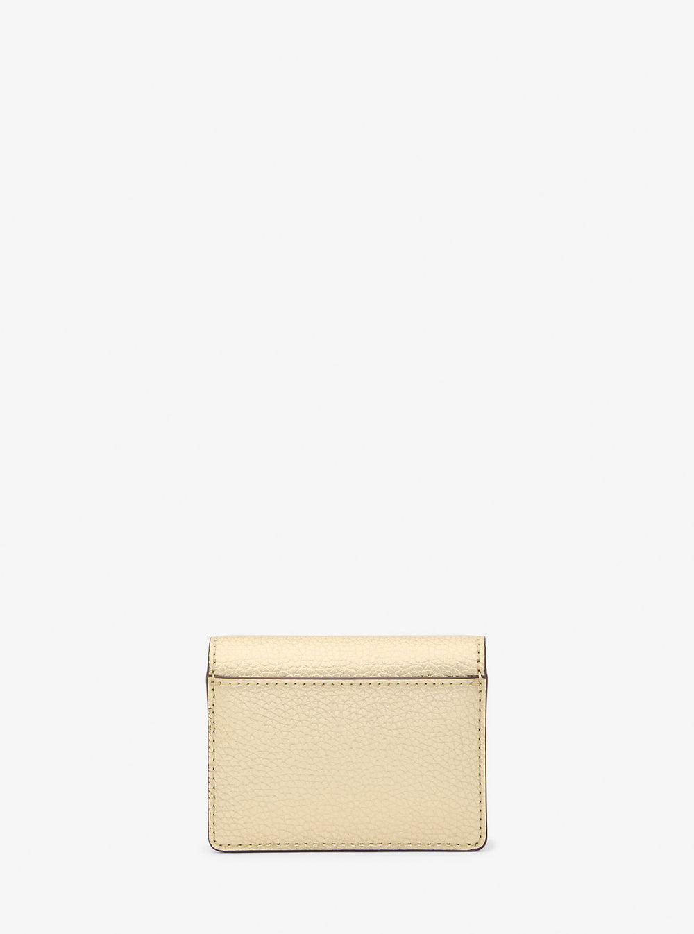 Carson Small Metallic Pebbled Leather Wallet