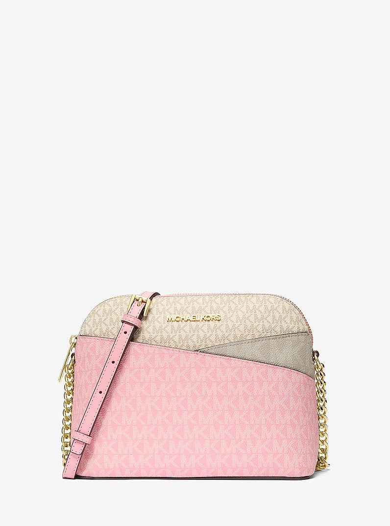 Jet Set Travel Medium Logo Dome Crossbody Bag