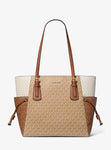 Voyager Large Color-Block Signature Logo Tote Bag