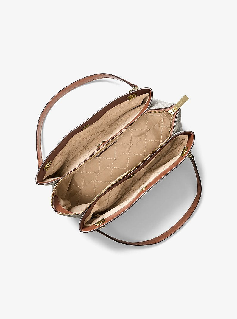 Michael Kors Outlet Soho Medium Signature Logo Tote Bag