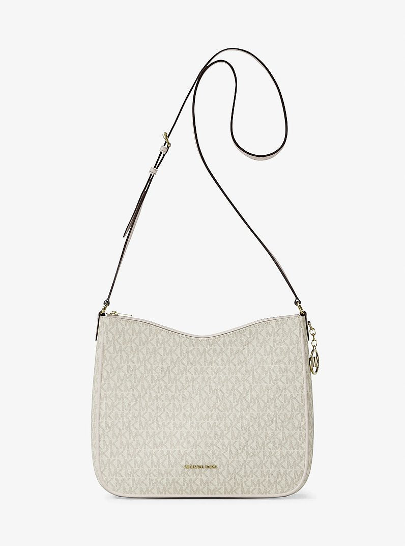 Nayla Medium Signature Logo Messenger Bag