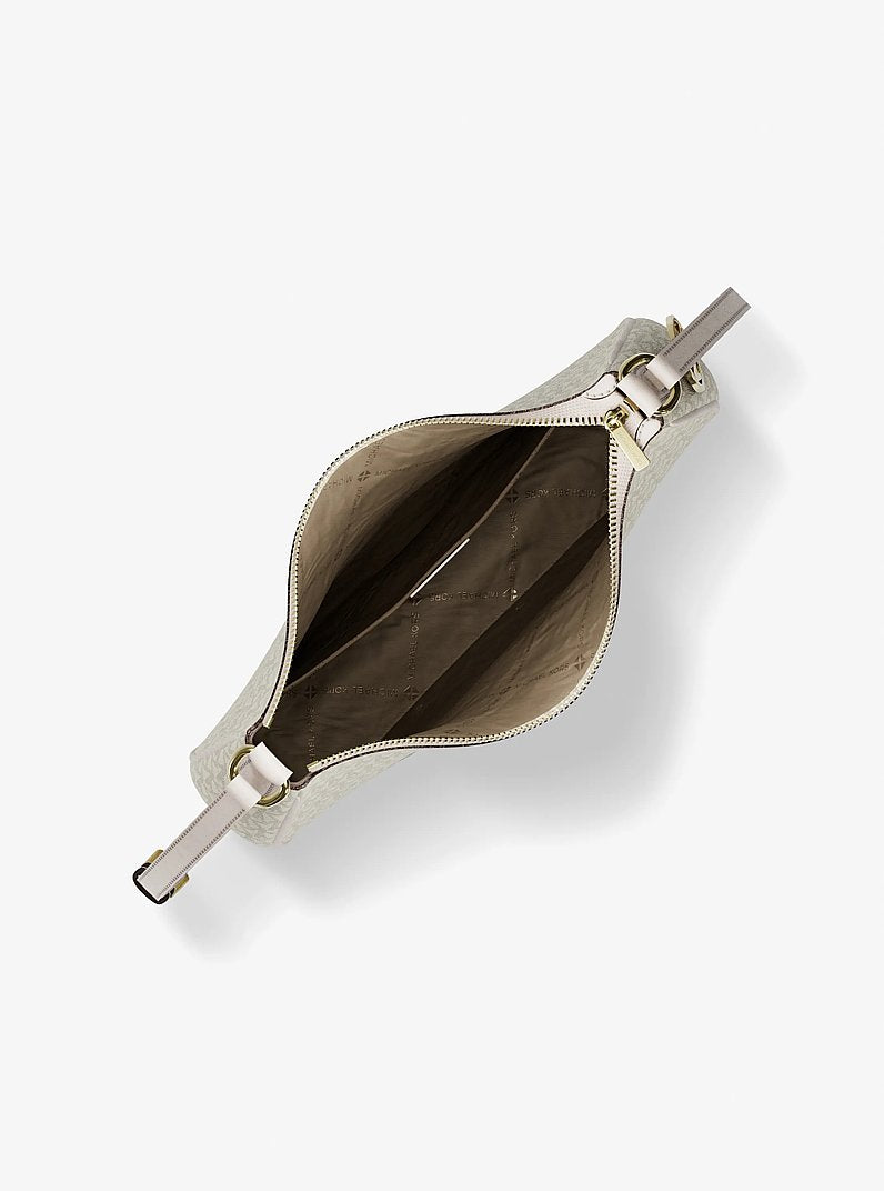 Nayla Medium Signature Logo Messenger Bag