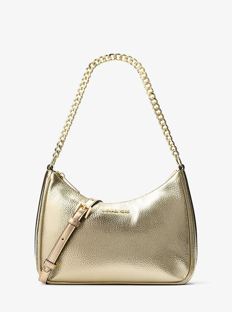 Michael Kors Outlet Jet Set Travel Large Metallic Convertible Crossbody Bag