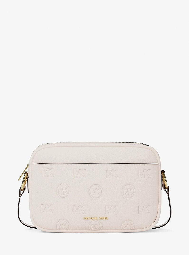 Jet Set Travel Large Logo Debossed Camera Crossbody Bag