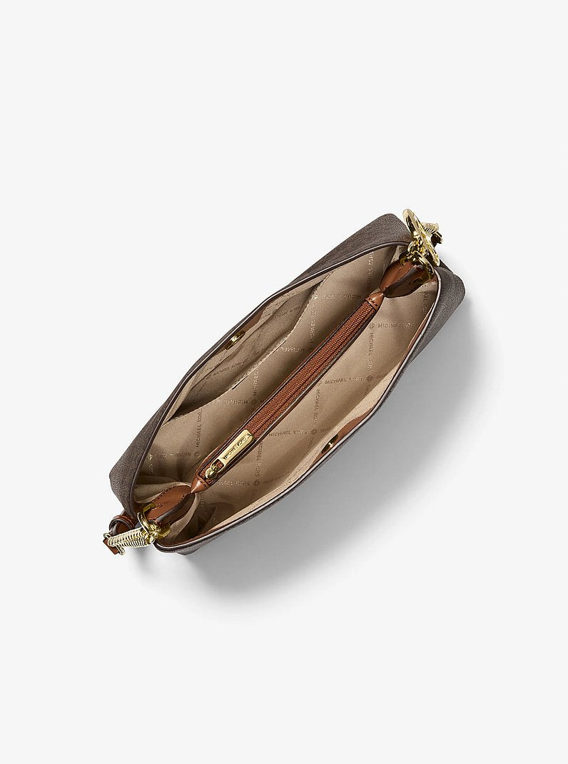 Christina Medium Signature Logo Messenger Bag