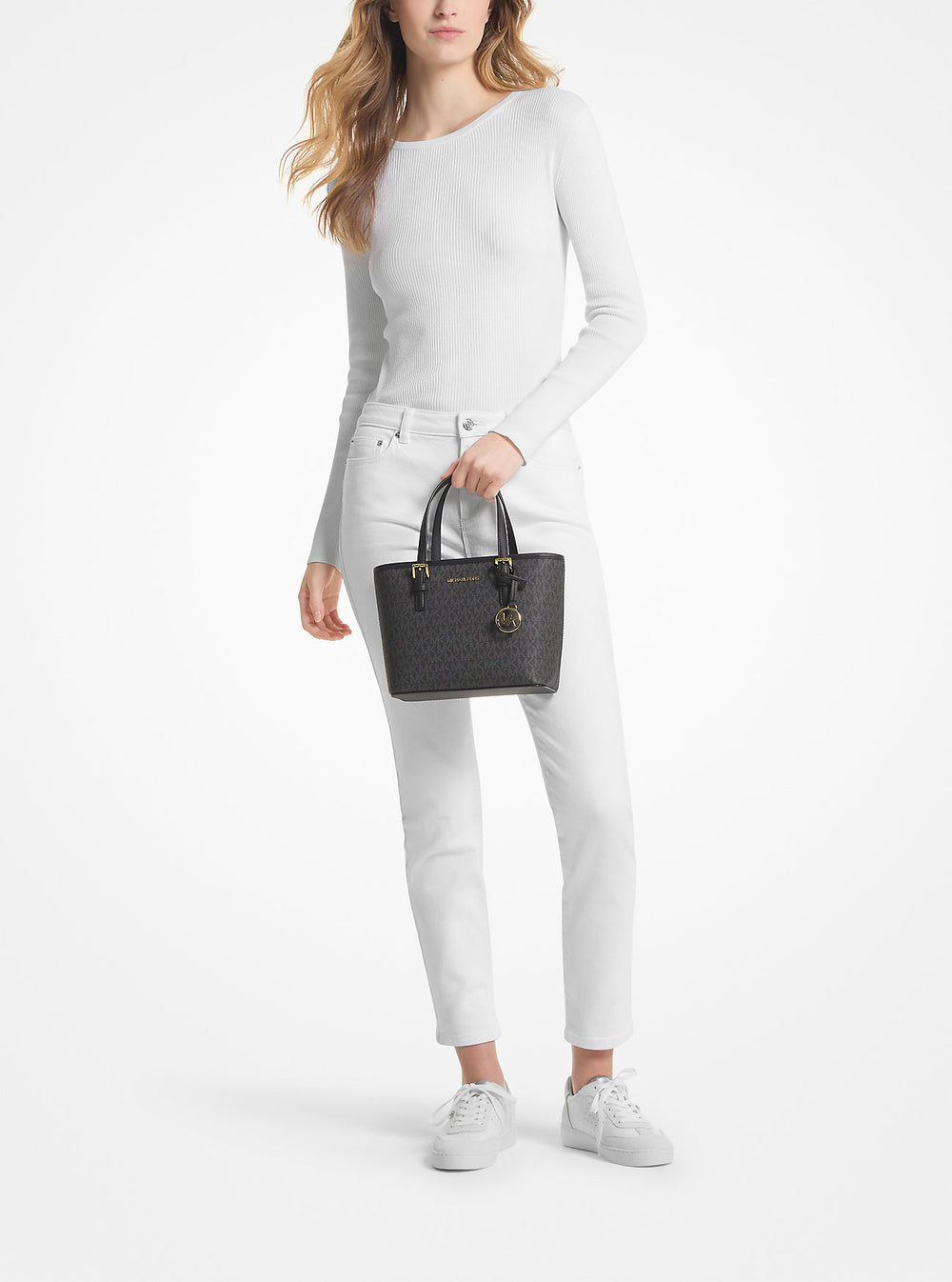 Jet Set Travel Extra-Small Logo Top-Zip Tote Bag