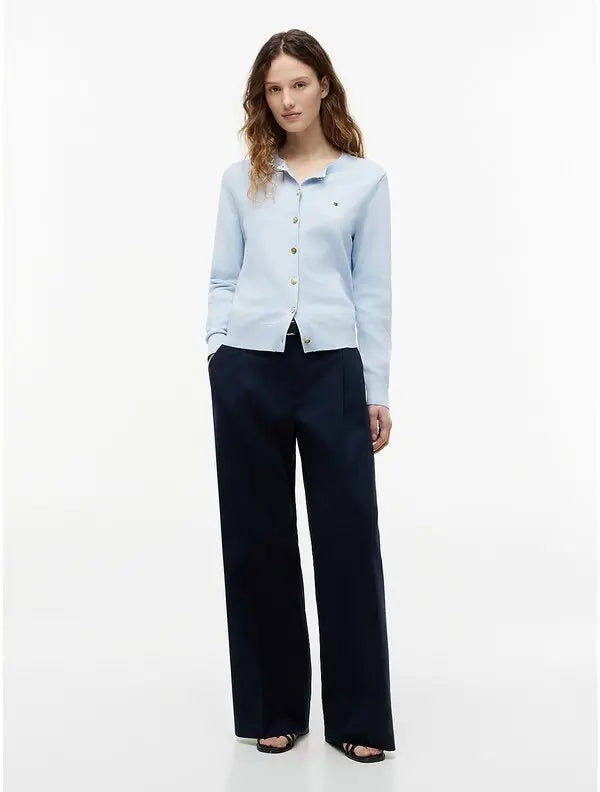 tommy hilfiger organic cotton jersey cardigan