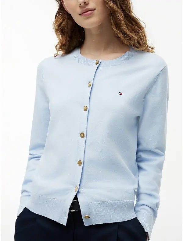 tommy hilfiger organic cotton jersey cardigan