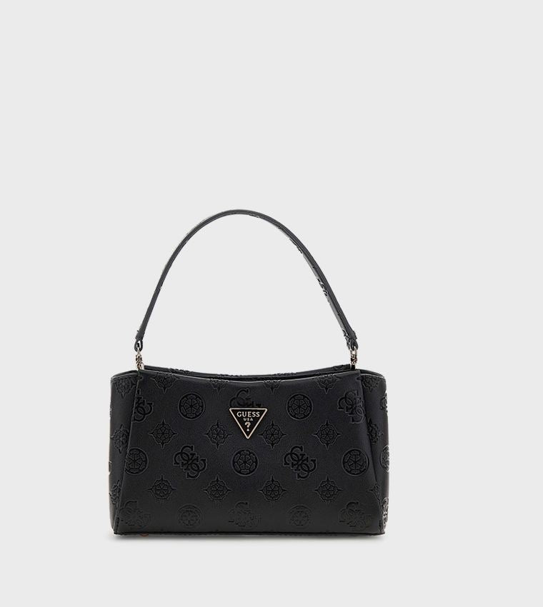 Guess Tisha Logo crossbody bag in Black