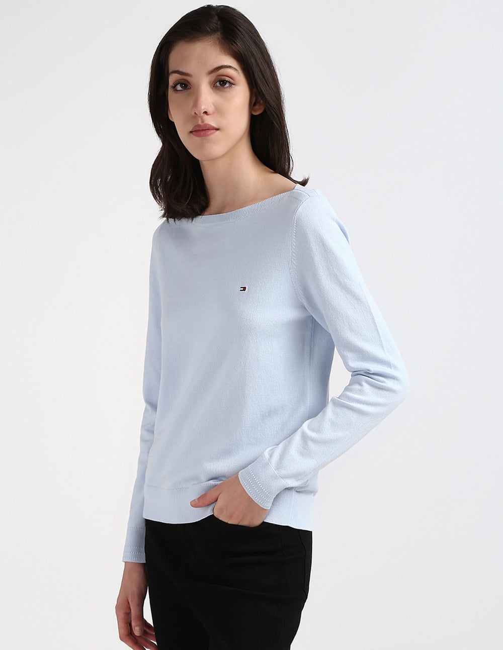 Tommy Hilfiger Jersey Stitch Boat Neck Sweater